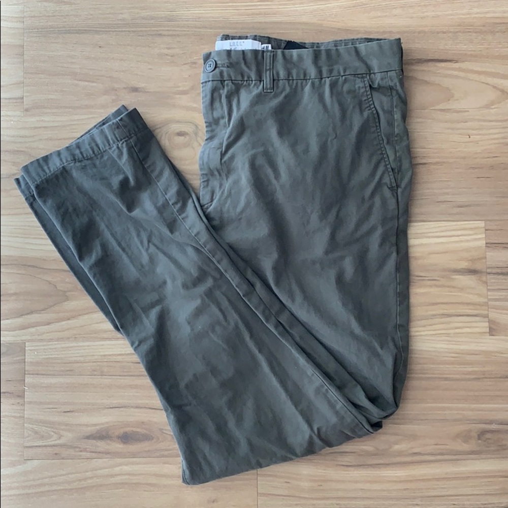 H&M olive green chinos